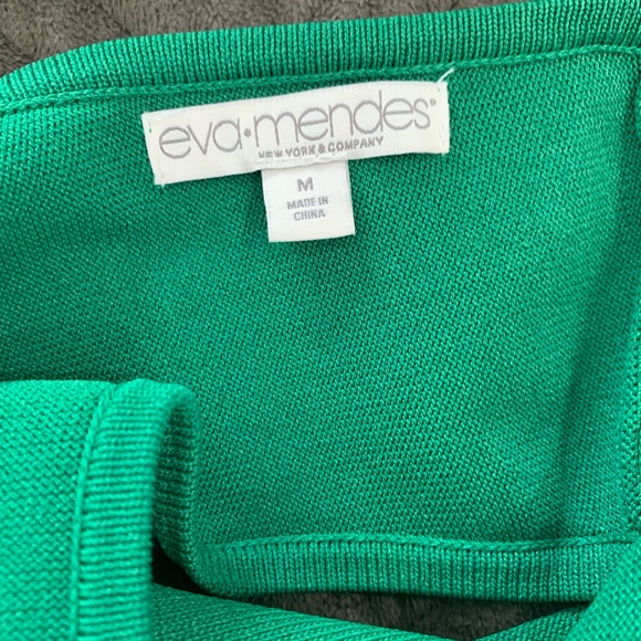 NWT Eva Mendes Green Sweater Dress size M - Picture 7 of 11